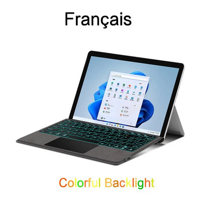 AJIUYU Tastatură magnetică iluminată din spate pentru Microsoft Surface Go 3 1 2 Tablet PC Go3 Go2 Go1 10.1 10.5 inch capac tastatură PC
