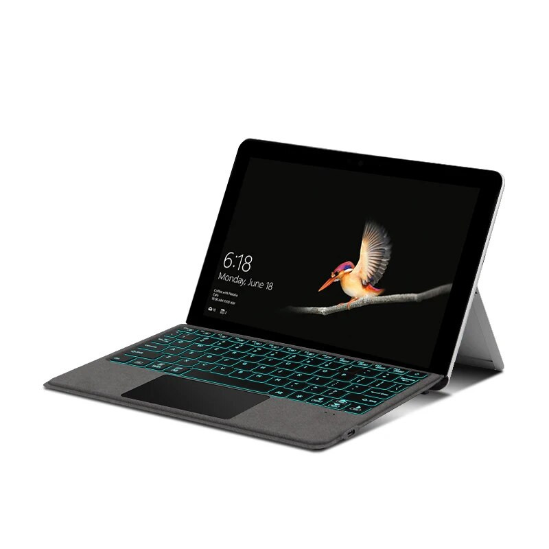 AJIUYU Μαγνητικό πληκτρολόγιο με οπίσθιο φωτισμό για το Microsoft Surface Go 3 1 2 Tablet PC Go3 Go2 Go1 10.1 10.5 ιντσών Κάλυμμα πληκτρολογίου υπολογιστή