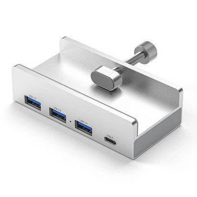 Suport pentru telefon HUB USB tip C 3.0 din aluminiu SD TF Cititor de carduri de memorie Micro USB Încărcător pentru telefon Adaptor de curent continuu Dock extins multiplu