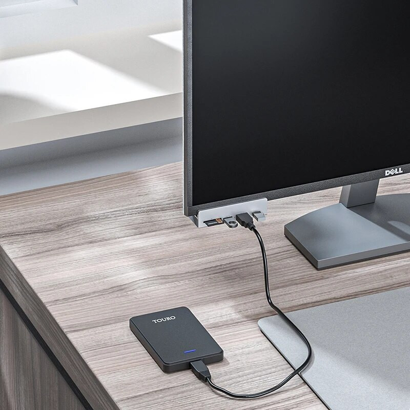 Αλουμίνιο USB Type C 3.0 HUB Θήκη τηλεφώνου SD TF Micro USB Αναγνώστης κάρτας μνήμης Φορτιστής τηλεφώνου Προσαρμογέας ρεύματος DC Multiple Extend Dock