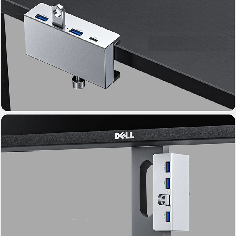 Αλουμίνιο USB Type C 3.0 HUB Θήκη τηλεφώνου SD TF Micro USB Αναγνώστης κάρτας μνήμης Φορτιστής τηλεφώνου Προσαρμογέας ρεύματος DC Multiple Extend Dock