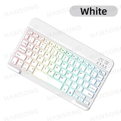 Bežična tipkovnica s pozadinskim osvjetljenjem za iPad iPhone za Android iOS Windows Samsung Xiaomi Tablet SmartPhone Bluetooth-kompatibilna tipkovnica