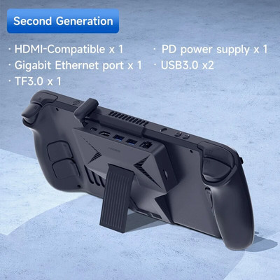 Hagibis 6 în 1 Steam Deck Docking Station Suport de andocare Hub USB C la RJ45 4K 60HZ compatibil HDMI Accesorii de bază de încărcare rapidă