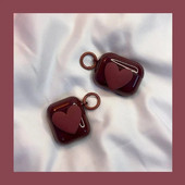 Armas 3D südamega kõrvaklappide ümbris AirPodide jaoks 1 2 Pro Case läbipaistev TPU Air pods 3 Bluetoothi kõrvaklappide laadimiskarp koos võtmehoidjaga