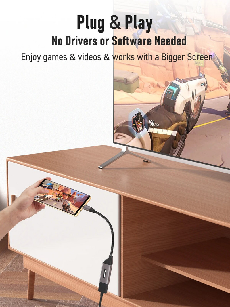 Lemorele L11 USB Hub USB C na HDMI 4k@30hz Display Adapter za MacBook Pro Air iPad Pro Samsung Galaxy S21 S20 USB-C HDMI Adapte