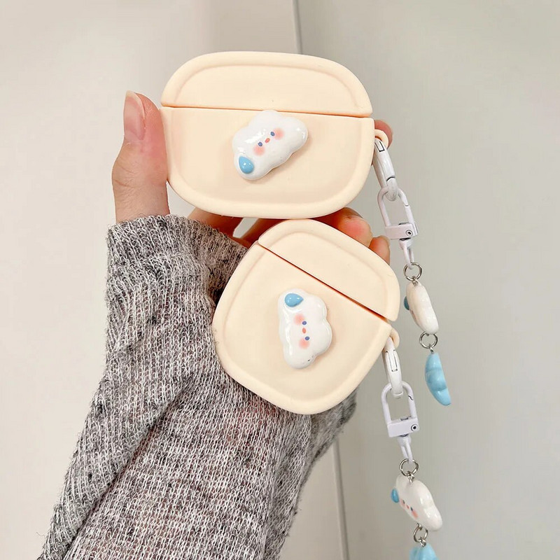 Creative Summer Sweat Clouds κρεμαστό θήκη μπρελόκ για Apple AirPods Pro 2 Κάλυμμα ακουστικών Soft Silicone για Air Pods 3 1 Fundas