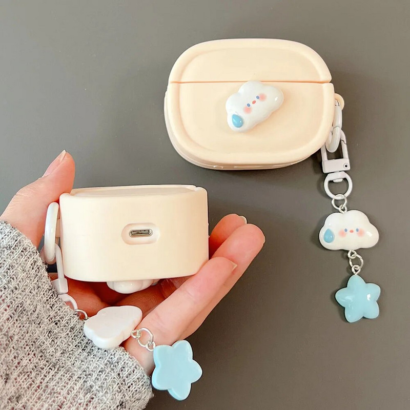 Creative Summer Sweat Clouds κρεμαστό θήκη μπρελόκ για Apple AirPods Pro 2 Κάλυμμα ακουστικών Soft Silicone για Air Pods 3 1 Fundas