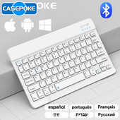 CASEPOKE Για iPad Πληκτρολόγιο Bluetooth Ποντίκι για Xiaomi Μίνι ασύρματο πληκτρολόγιο tablet Samsung Huawei τηλέφωνο για Android IOS Windows