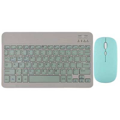 Bluetooth bezvadu tastatūra pele krievu spāņu korejiešu priekš iPad Xiaomi MiPad Samsung Huawei MatePad planšetdators klēpjdators IOS Android