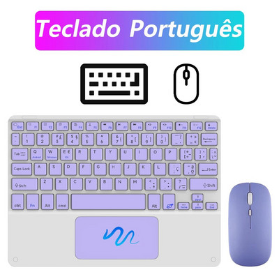 CASEPOKE 10 ιντσών ασύρματο πληκτρολόγιο Bluetooth με επιφάνεια αφής για Samsung iPad Xiaomi Lenovo Huawei Universal Tablet Keyboard