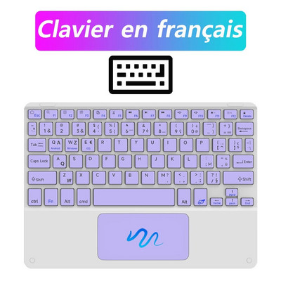 CASEPOKE 10 ιντσών ασύρματο πληκτρολόγιο Bluetooth με επιφάνεια αφής για Samsung iPad Xiaomi Lenovo Huawei Universal Tablet Keyboard