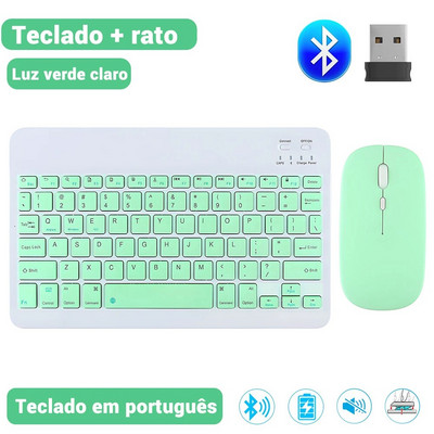 EMTRA bezvadu tastatūra Bluetooth tastatūra un pele iPad Air 5 Pro 12.9 Tecaldo Bluetooth Xiaomi Samsung iPad tastatūrai