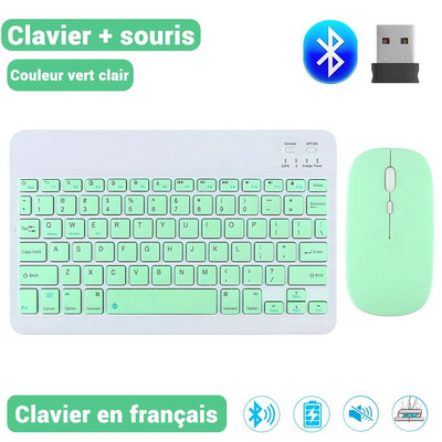 EMTRA bezvadu tastatūra Bluetooth tastatūra un pele iPad Air 5 Pro 12.9 Tecaldo Bluetooth Xiaomi Samsung iPad tastatūrai