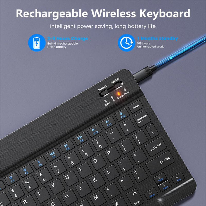 EMTRA bezvadu tastatūra Bluetooth tastatūra un pele iPad Air 5 Pro 12.9 Tecaldo Bluetooth Xiaomi Samsung iPad tastatūrai