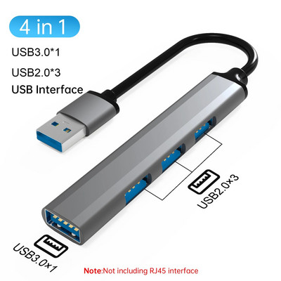USB C HUB USB-C USB-A Προσαρμογέας πολλαπλών θυρών Τύπος C USB 3.0 Μεταφορά δεδομένων Gigabit Ethernet RJ45 Σταθμός σύνδεσης για MacBook Pro