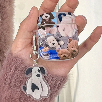 Cute Line Rabbit Case uusaasta punane Apple Airpods 1 2 3 3D kommikarp Air Pods Pro 2 kõrvaklappide kaitsekatte tarvikud