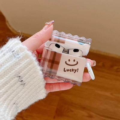 Cute Line Rabbit Case uusaasta punane Apple Airpods 1 2 3 3D kommikarp Air Pods Pro 2 kõrvaklappide kaitsekatte tarvikud