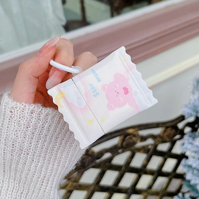 Cute Line Rabbit Case uusaasta punane Apple Airpods 1 2 3 3D kommikarp Air Pods Pro 2 kõrvaklappide kaitsekatte tarvikud