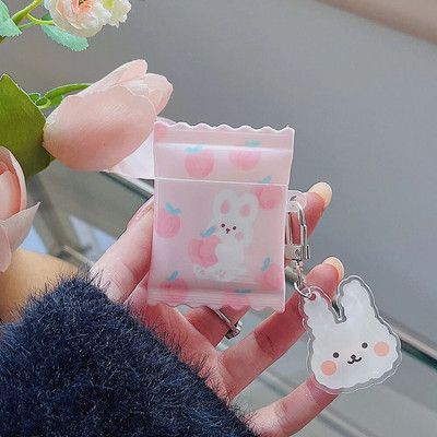 Cute Line Rabbit Case uusaasta punane Apple Airpods 1 2 3 3D kommikarp Air Pods Pro 2 kõrvaklappide kaitsekatte tarvikud