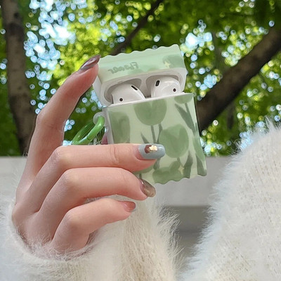 Cute Line Rabbit Case uusaasta punane Apple Airpods 1 2 3 3D kommikarp Air Pods Pro 2 kõrvaklappide kaitsekatte tarvikud