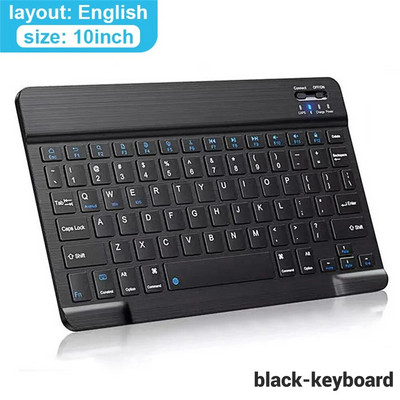 Mouse cu tastatură fără fir Bluetooth pentru tabletă IOS Android Windows pentru iPad Air Mini Pro Spaniolă Coreeană Portugalia Rusă