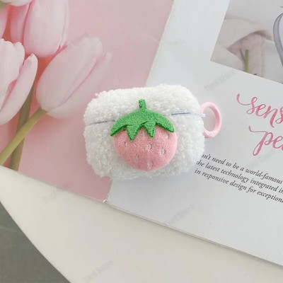 Mielas pliušinis dėklas Apple Airpods Pro 2 USB C dangtelis Lovely Heart Girl Protective Coque for Airpods 3 3rd 2 Pro Pro2 Case Shell