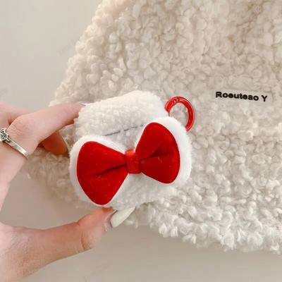 Mielas pliušinis dėklas Apple Airpods Pro 2 USB C dangtelis Lovely Heart Girl Protective Coque for Airpods 3 3rd 2 Pro Pro2 Case Shell