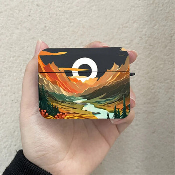 Χαριτωμένη θήκη ακουστικών 2D Landscape Art για For Apple Airpods 1 2 3 Scenery Soft Προστατευτική θήκη ακουστικών για Air Pod Pro 2 Shells