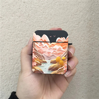 Χαριτωμένη θήκη ακουστικών 2D Landscape Art για For Apple Airpods 1 2 3 Scenery Soft Προστατευτική θήκη ακουστικών για Air Pod Pro 2 Shells