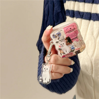 Za Airpods 1 2 Pro 3 Slatka crtića, ružičasta mašna, vrpca, šalica za čaj, zeko, medvjedić, prsten, protuispadajuća Imd torbica za slušalice za Airpods Pro 2 školjka