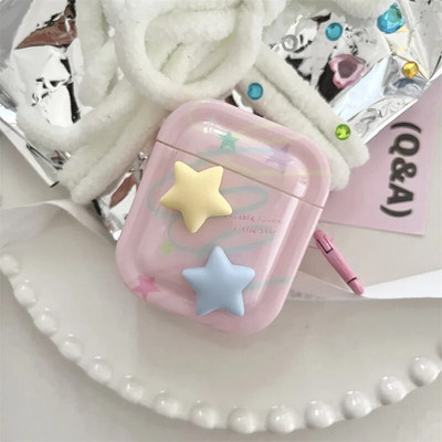 Za Airpods 1 2 Pro 3 Slatka crtića, ružičasta mašna, vrpca, šalica za čaj, zeko, medvjedić, prsten, protuispadajuća Imd torbica za slušalice za Airpods Pro 2 školjka