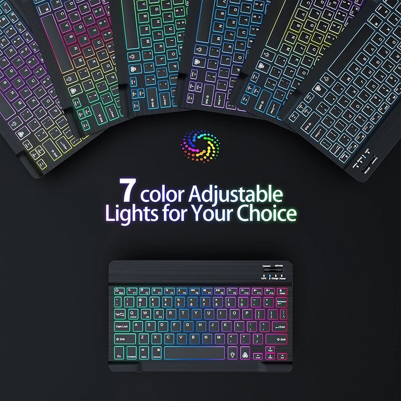 LED pozadinsko osvjetljenje tipkovnice i miša Set Bluetooth tablet tipkovnica za iPad Air 5 Pro 11 za Xiaomi Samsung magnetska tipkovnica za prijenosno računalo