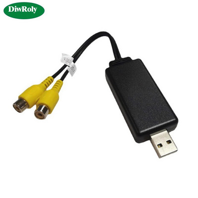 USB към Cvbs Видео изход Адаптер към RCA интерфейс Кабел usb вход 2 порта vedio outbut към Авто радио Аксесоари Android TV Player
