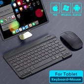 Tastatură fără fir pentru tabletă pentru iPad Samsung Xiaomi Huawei Teclado Tastatură și mouse compatibile cu Bluetooth Pentru iOS Android Windows