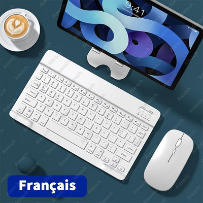 Tastatură fără fir pentru tabletă pentru iPad Samsung Xiaomi Huawei Teclado Tastatură și mouse compatibile cu Bluetooth Pentru iOS Android Windows