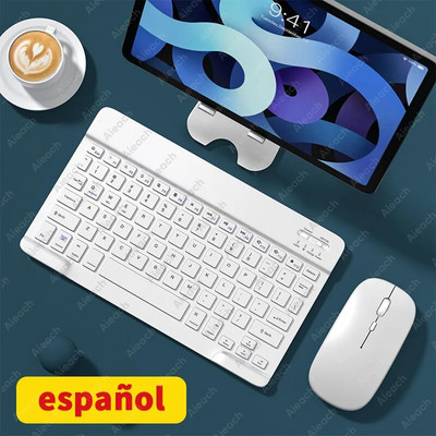 Tastatură fără fir pentru tabletă pentru iPad Samsung Xiaomi Huawei Teclado Tastatură și mouse compatibile cu Bluetooth Pentru iOS Android Windows