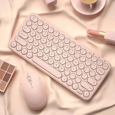 Noua tastatură pentru desktop mini laptop cu fir Girl Mute Super drăguț portabil Noua axă optică USB extern