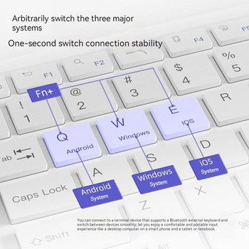 Безжична Bluetooth клавиатура Различни стилове на таблети Магнитно управление на засмукването Универсална седемцветна подсветка