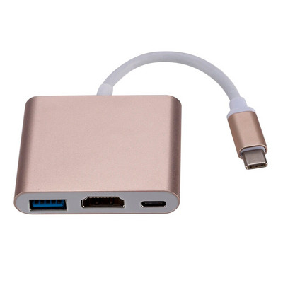 4K 30Hz Tip C la HDMI compatibil USB C la HDMI Adaptor VGA PD Convertor USB 3.0 HUB Dock pentru Macbook Samsung S20 Xiaomi Huawei