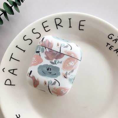 Husă pentru căști Art Flower pentru Apple Airpods 2 1 3 Husă Air Pods Husă drăguță, luminoasă, vintage, florală, pentru carcasă de protecție AirPod Pro