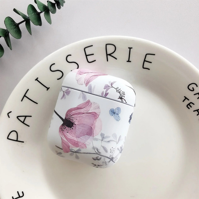 Art Flower kõrvaklappide ümbris Apple Airpodsile 2 1 3 Air Pods Armas helendav vintage lilleline kate AirPod Pro Protector Shelli jaoks