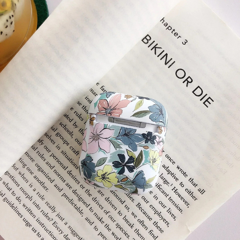 Art Flower kõrvaklappide ümbris Apple Airpodsile 2 1 3 Air Pods Armas helendav vintage lilleline kate AirPod Pro Protector Shelli jaoks