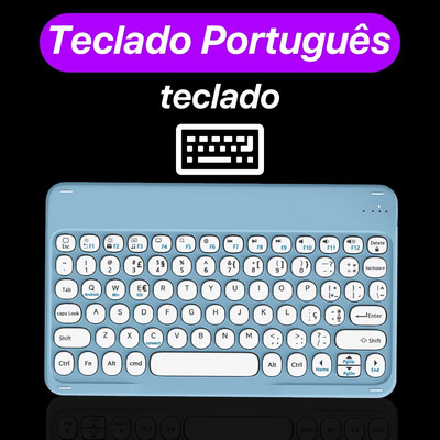 CASEPOKE apaļā taustiņa Bluetooth bezvadu tastatūra Android IOS Huawei Xiaomi planšetdatoram korejiešu krievu spāņu tastatūra un pele