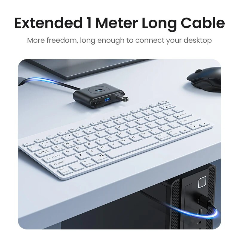 UGREEN USB Hub 5Gbps 4 Θύρες USB 3.0 HUB Splitter για σκληρούς δίσκους Προσαρμογέας USB Flash Drive Αξεσουάρ MacBook Pro Air Surface PC