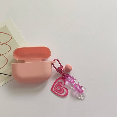 Pentru Sony Ambie AM-TW01 Husă Cute Bear/Love Heart Flower Keychain Husă căști pentru husă ambie Husă silicon TPU pentru căști