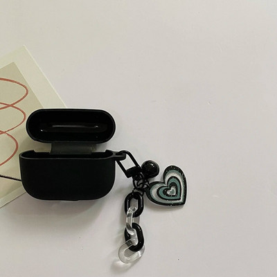Pentru Sony Ambie AM-TW01 Husă Cute Bear/Love Heart Flower Keychain Husă căști pentru husă ambie Husă silicon TPU pentru căști