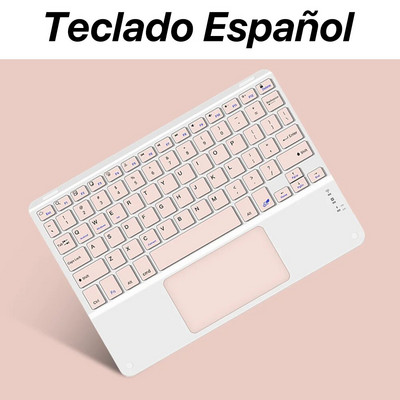 Tastatură și mouse Bluetooth cu touchpad de 10 inci pentru tableta Apple Samsung Huawei Xiaomi Teclado pentru telefonul mobil iPad Pro Mini