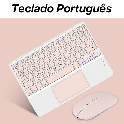 Tastatură și mouse Bluetooth cu touchpad de 10 inci pentru tableta Apple Samsung Huawei Xiaomi Teclado pentru telefonul mobil iPad Pro Mini