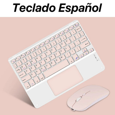Tastatură și mouse Bluetooth cu touchpad de 10 inci pentru tableta Apple Samsung Huawei Xiaomi Teclado pentru telefonul mobil iPad Pro Mini