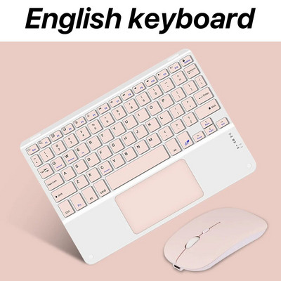 Tastatură și mouse Bluetooth cu touchpad de 10 inci pentru tableta Apple Samsung Huawei Xiaomi Teclado pentru telefonul mobil iPad Pro Mini